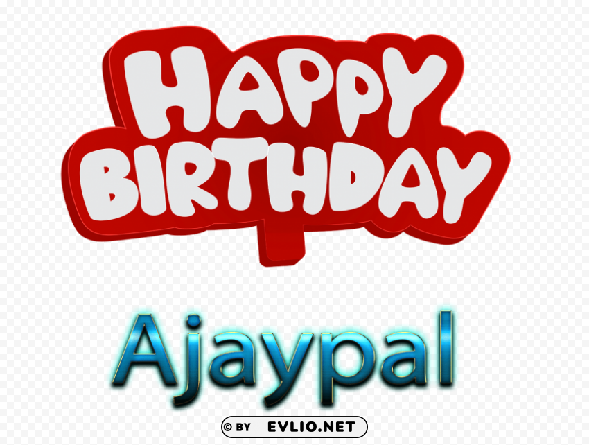 ajaypal happy birthday name ClearCut Background PNG Isolated Subject