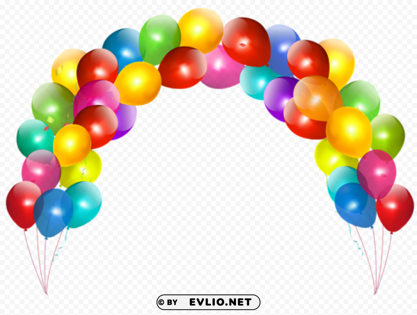 balloon arch PNG isolated