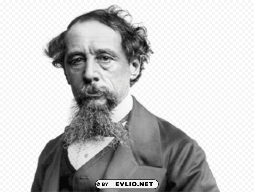 charles dickens face HD transparent PNG