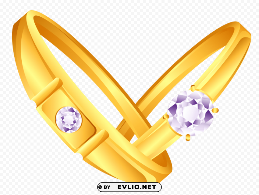 gold ring with diamond PNG images for banners