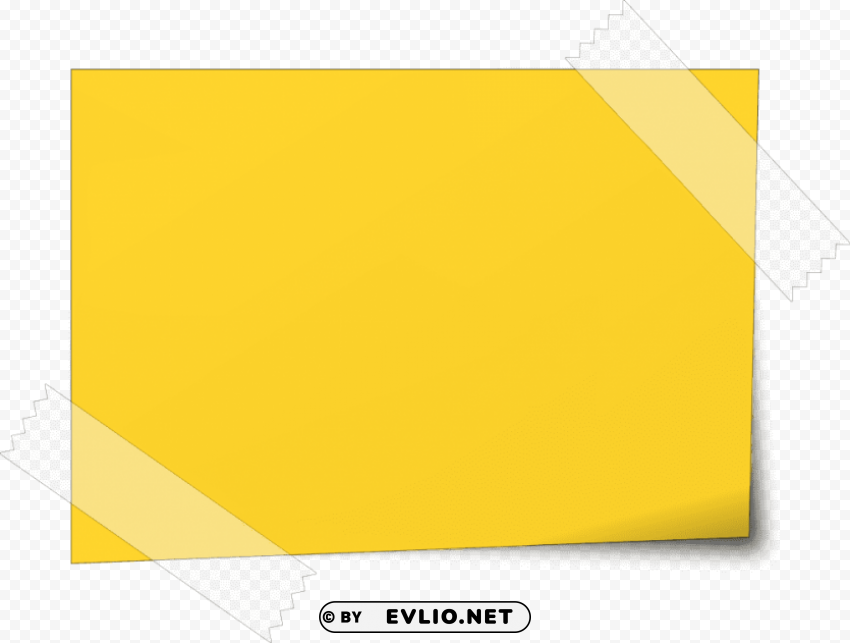 yellow sticky notes Isolated Subject on HighQuality Transparent PNG