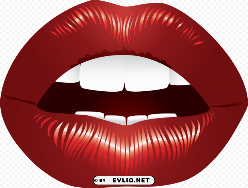 red lips PNG transparent images for social media clipart png photo - 4bea2685