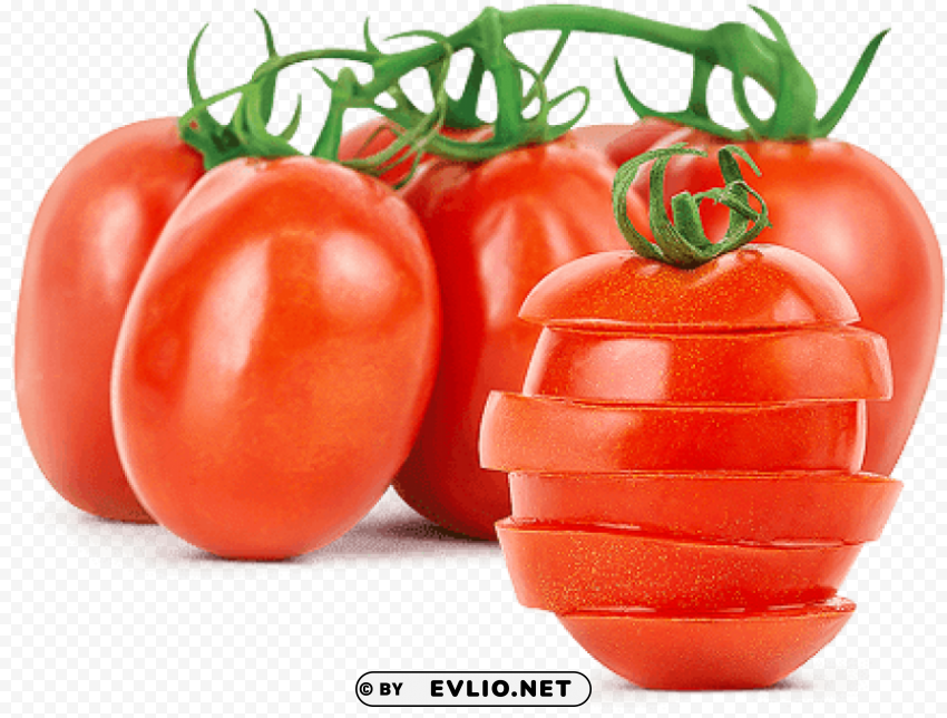roma tomato Clear Background PNG Isolated Illustration