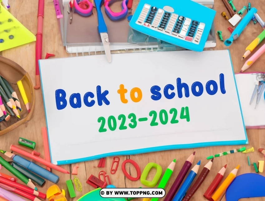2023-2024 Back to School Card Top Greeting Card Images HD PNG graphics