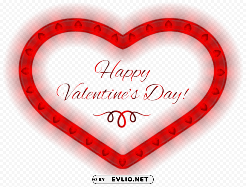 happy valentines day heart Isolated Artwork in HighResolution PNG