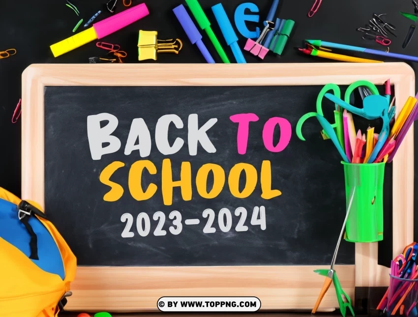 HD Finest Back to School Card Images for 2023-2024 PNG graphics with alpha transparency broad collection