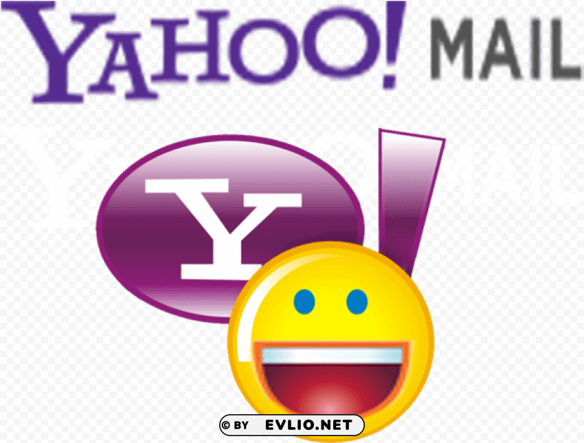 logo email dan yahoo HighQuality PNG Isolated on Transparent Background