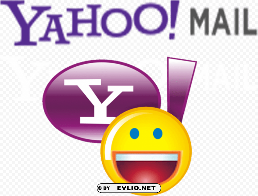 Logo Email Dan Yahoo HighQuality PNG Isolated On Transparent Background