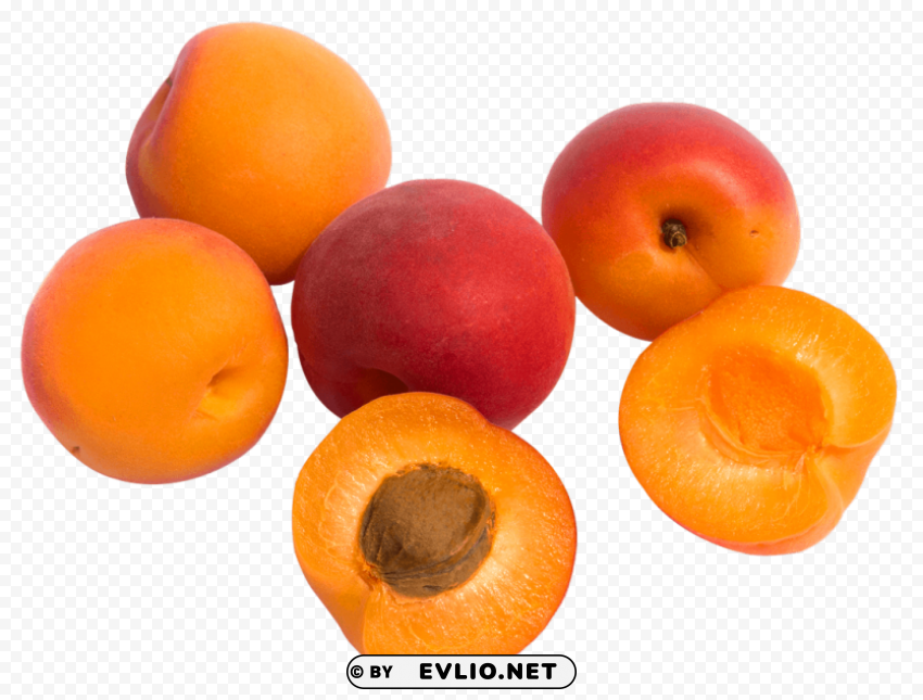 Organic Apricots PNG Image Isolated with Transparent Detail png - Free PNG Images ID f73fac0b