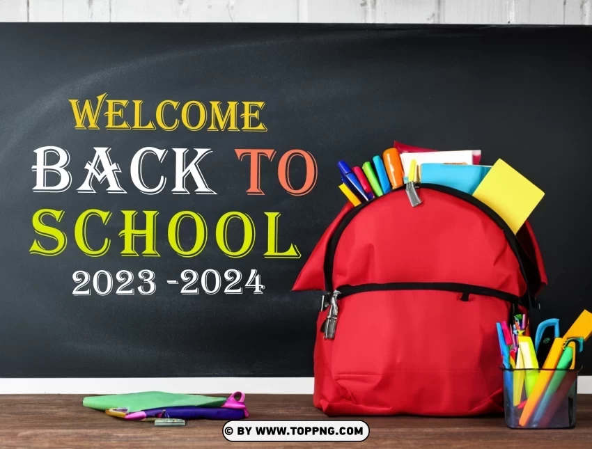 Start the Year Right Welcome Back to School HD Background Clear PNG pictures compilation