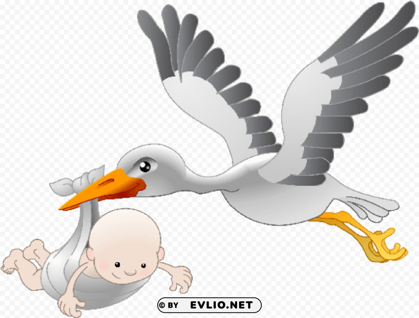 stork baby PNG images with no royalties