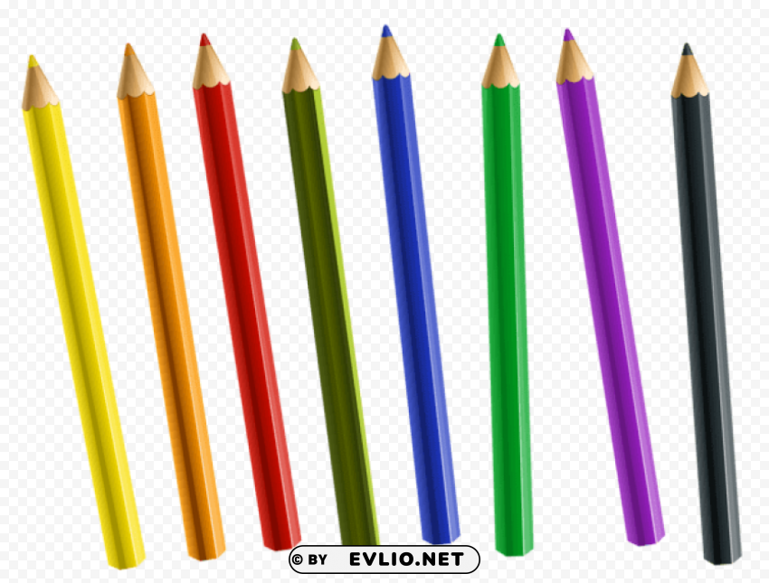  pencils Transparent Background PNG Isolated Icon