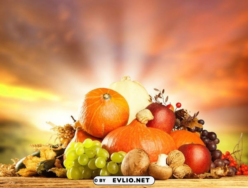 autumn fruits Isolated Subject on Clear Background PNG