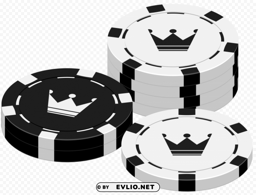 casino chips Isolated Illustration in Transparent PNG
