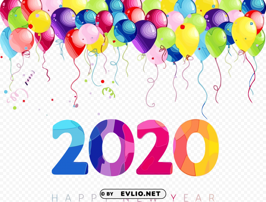 Happy New Year 2020 PNG for Photoshop PNG Images 4aa9d789