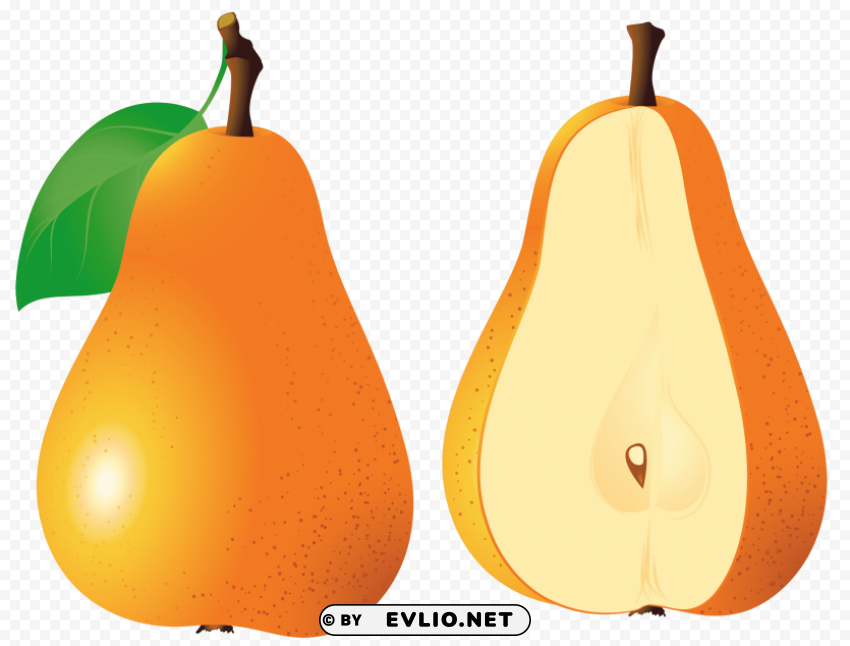pears fruit PNG transparent designs clipart png photo - de3f979d