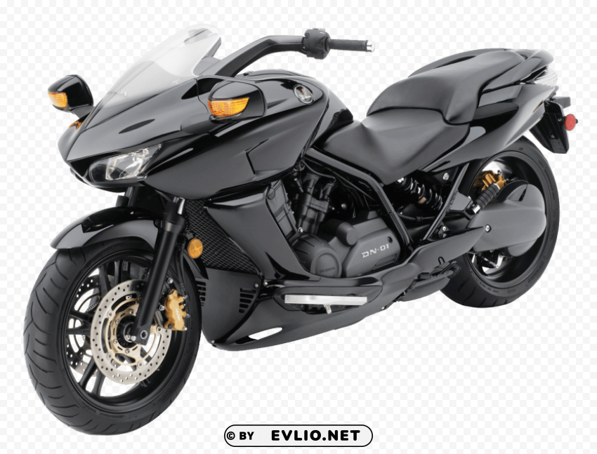 Black Honda DN 01 Motorcycle Bike HighQuality Transparent PNG Isolation