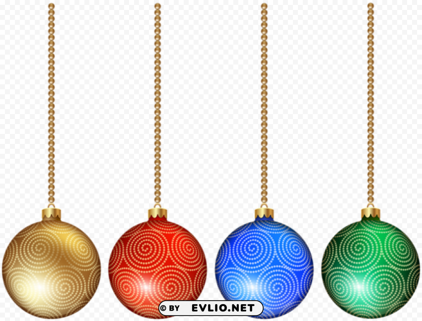 Christmas Ball Set Images In PNG Format With Transparency