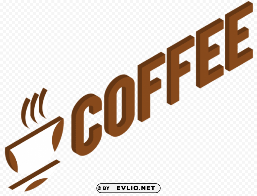 coffee logo transparent Isolated Artwork with Clear Background in PNG