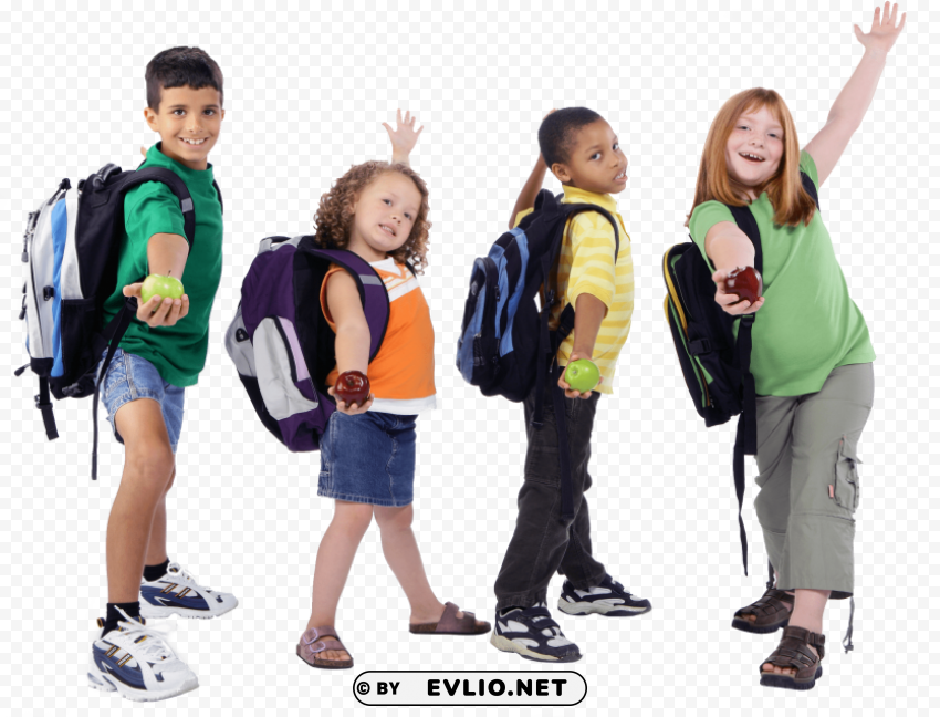 Back To School Kids Isolated Design Element In HighQuality PNG