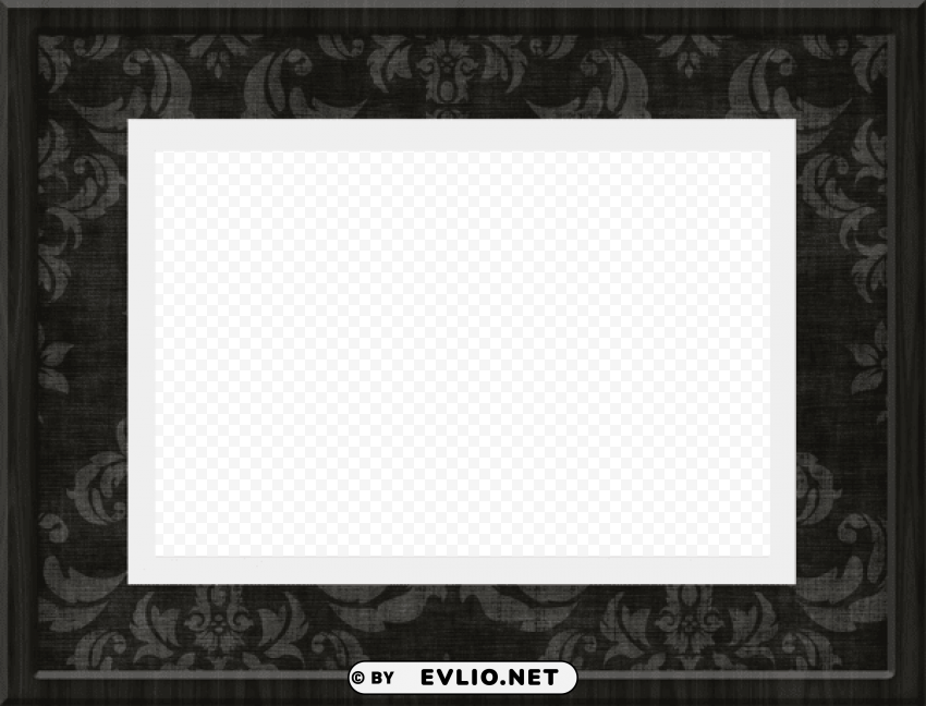 blackframe PNG Graphic Isolated on Clear Background Detail