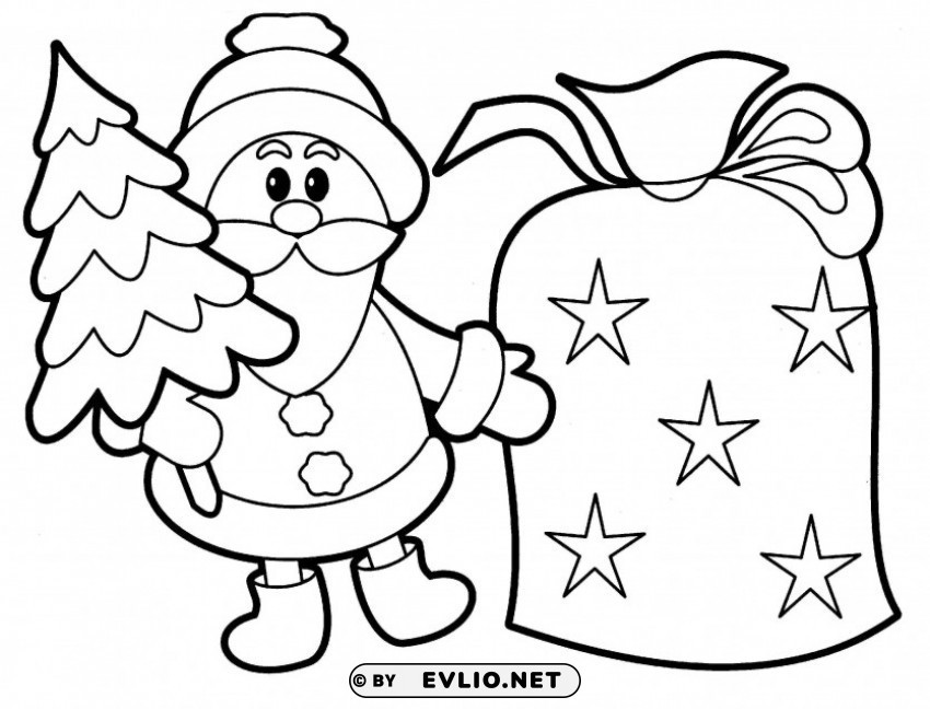 coloring pages christmas color PNG images with no background comprehensive set