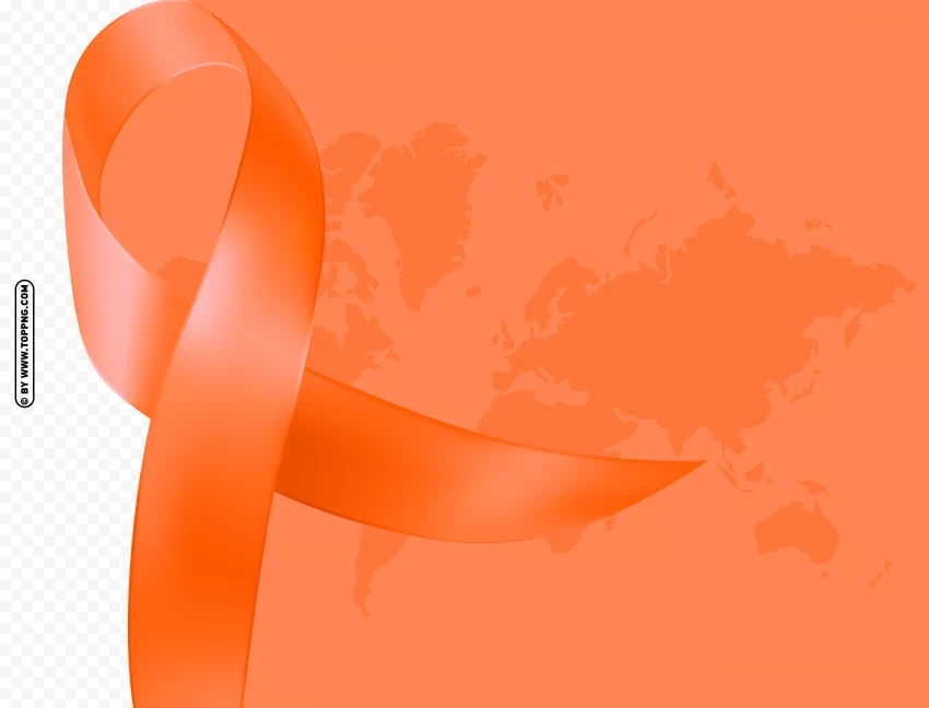 design of kidney cancer template with ribbon hd Clear Background PNG Isolated Subject
