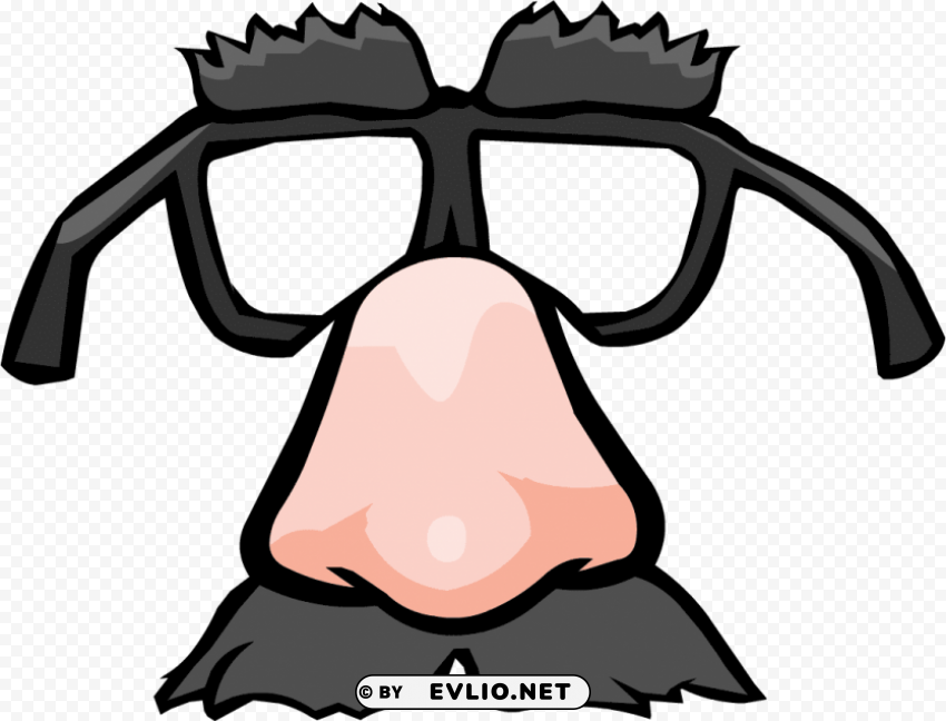 funny face glasses Transparent PNG Isolated Illustration PNG transparent with Clear Background ID 366f46cc