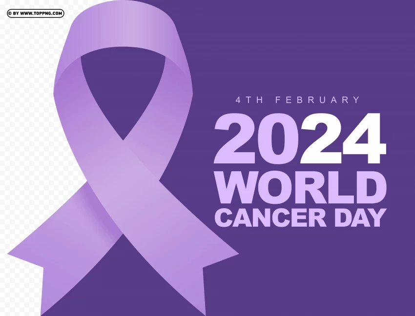 hd 2024 world cancer day purple card design image Free PNG images with alpha transparency compilation - Image ID 574c7b35