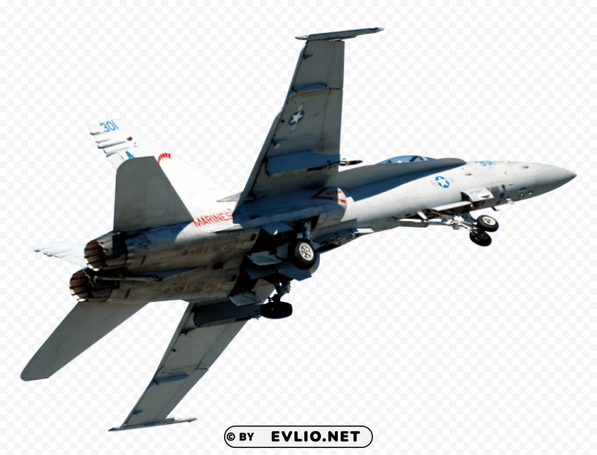 Jet Aircraft Clean Background Isolated PNG Graphic Detail