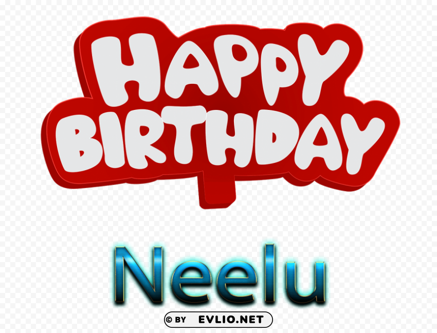 Neelu 3d Letter Name PNG For Use