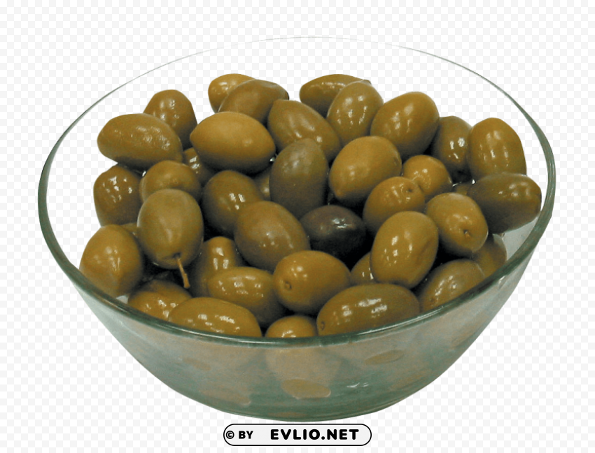 olive in bowl PNG Object Isolated with Transparency