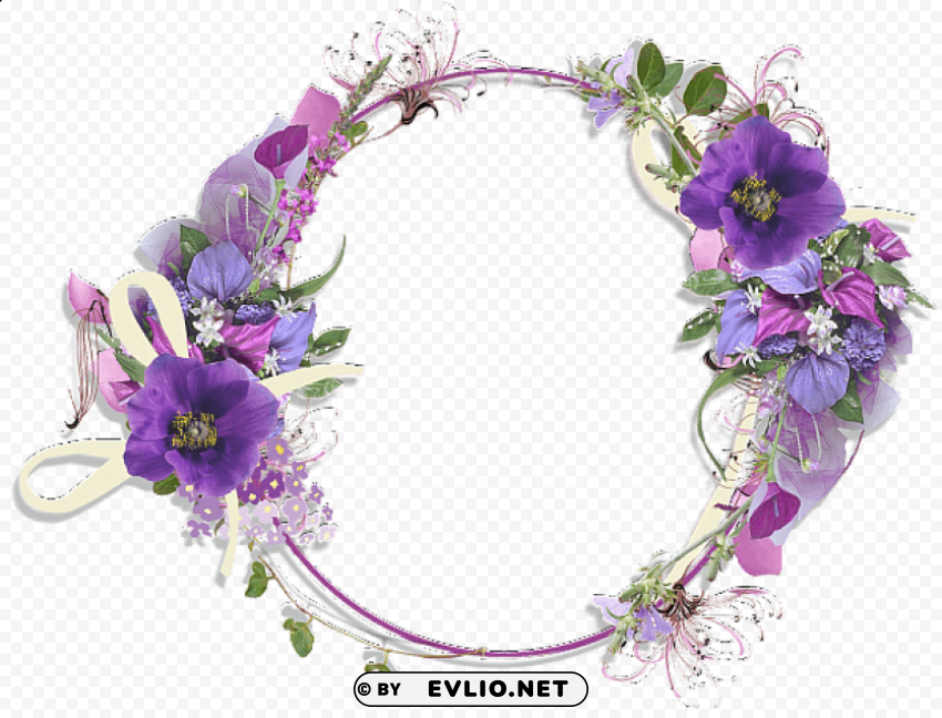 purple border frame PNG Image Isolated on Transparent Backdrop