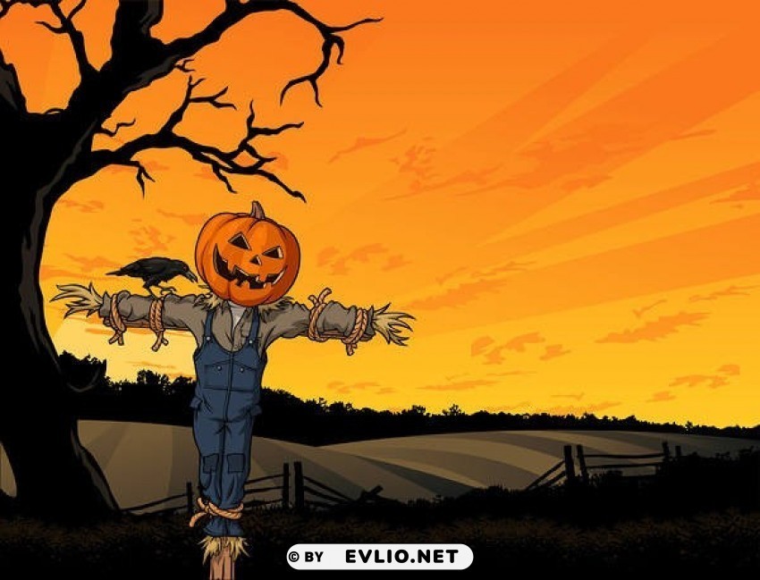 pumpkin scarecrow PNG graphics for free