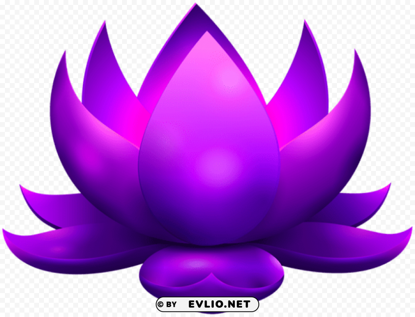 purple glowing lotus free PNG for mobile apps clipart png photo - 2b0b501f