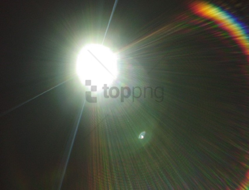 real sun lens flare Isolated Illustration in Transparent PNG