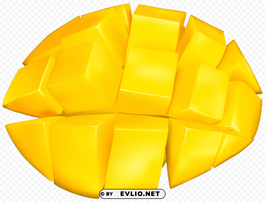 sliced mango Transparent PNG Isolated Graphic Element