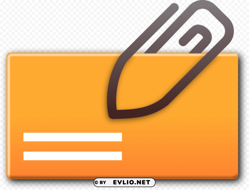 email attachment Isolated Graphic on Transparent PNG
