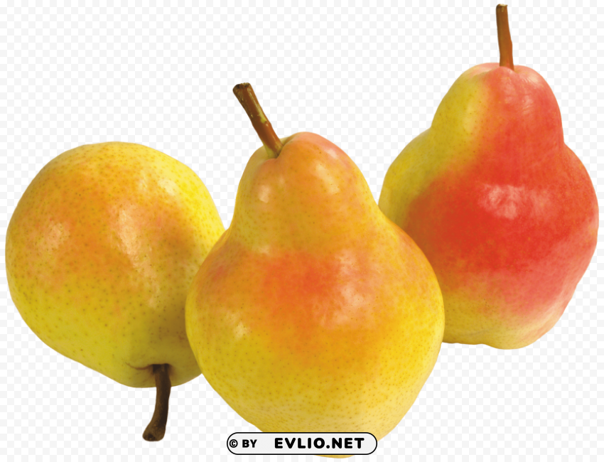 three pears PNG without background
