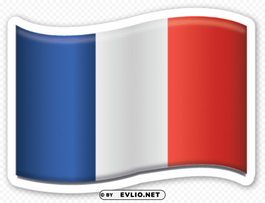 bandera de francia emoji PNG images with alpha channel selection