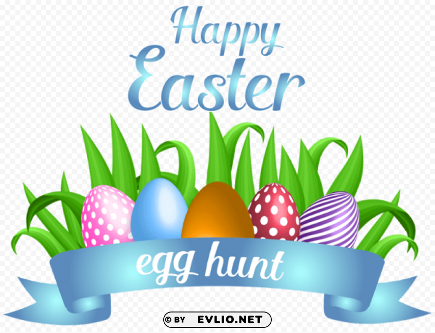 happy easter transparent PNG with no bg