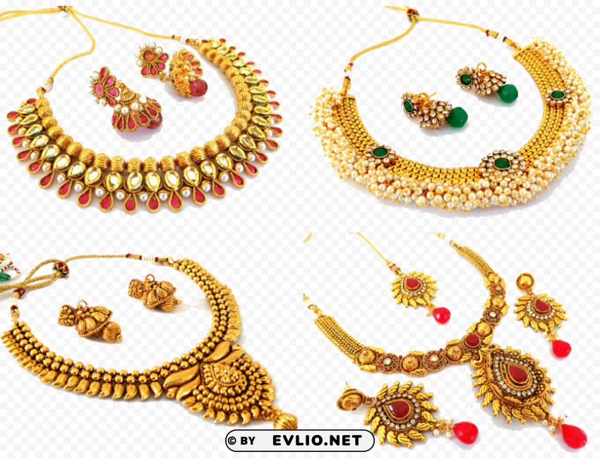 indian jewellery PNG images with alpha background