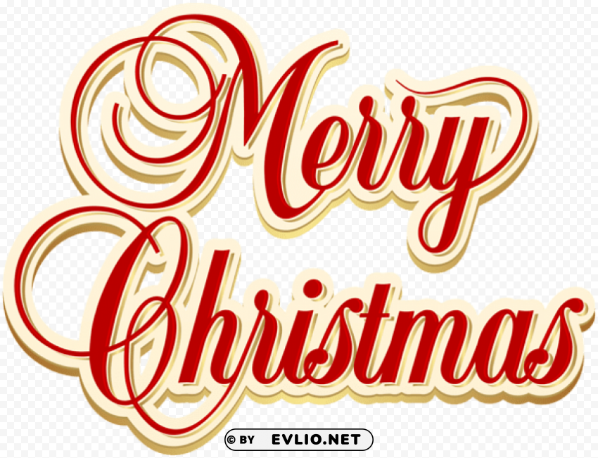 merry christmas text PNG files with transparency