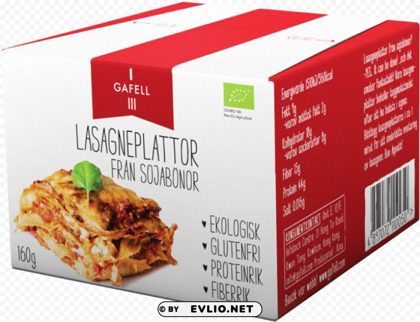 gafell lasagna sheets from soybeans PNG images for websites
