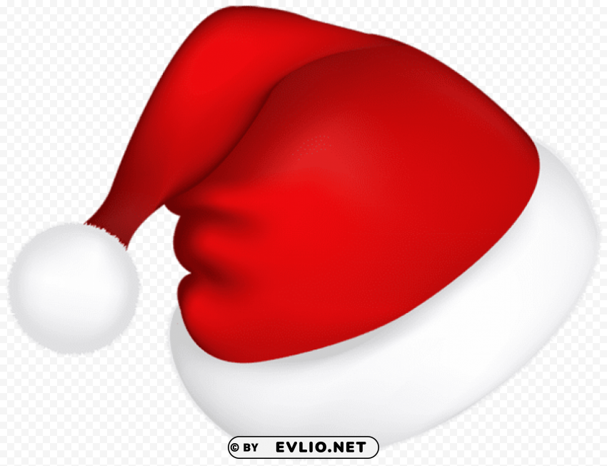 large red santa hat PNG transparent images for websites