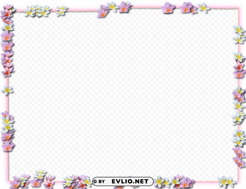 flowers borders pic Clear PNG png - Free PNG Images ID 5579cae1