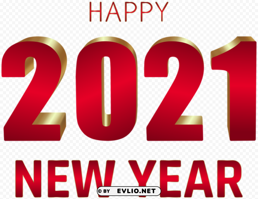 2021 happy new year PNG Graphic Isolated on Transparent Background PNG image with transparent background - df920fa8