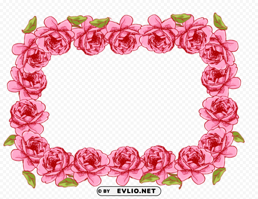 Garland Frame PNG With No Background Diverse Variety