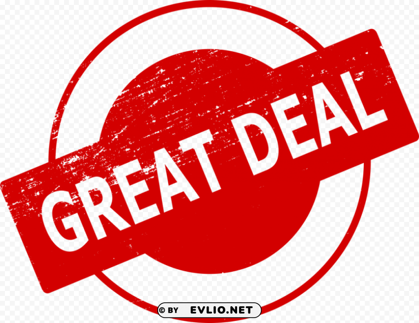 Great Deal Stamp PNG Graphic Isolated with Transparency