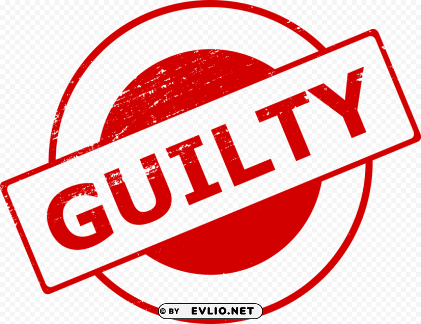 guilty stamp PNG Image with Clear Isolated Object